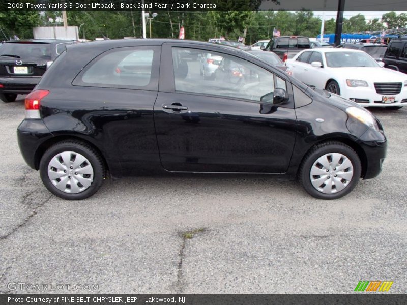 Black Sand Pearl / Dark Charcoal 2009 Toyota Yaris S 3 Door Liftback