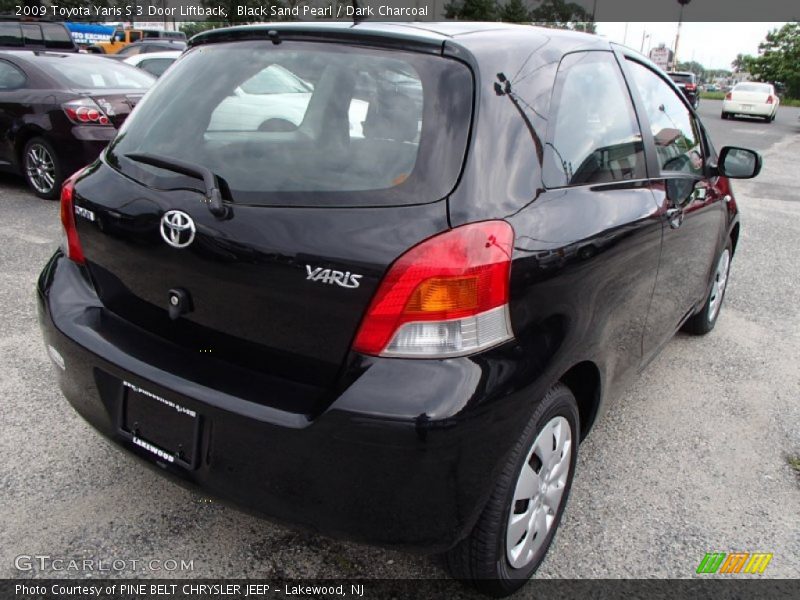 Black Sand Pearl / Dark Charcoal 2009 Toyota Yaris S 3 Door Liftback