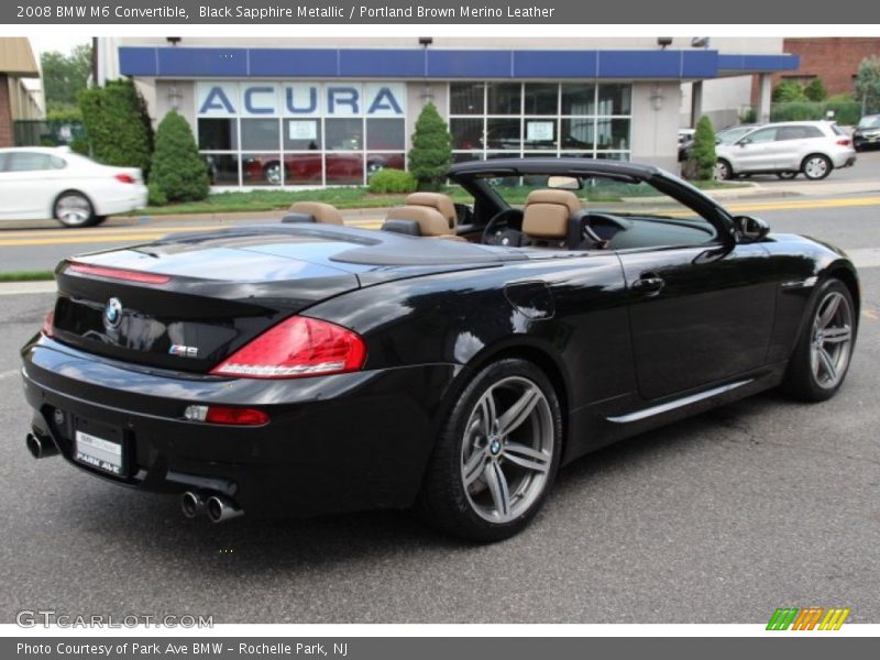 Black Sapphire Metallic / Portland Brown Merino Leather 2008 BMW M6 Convertible