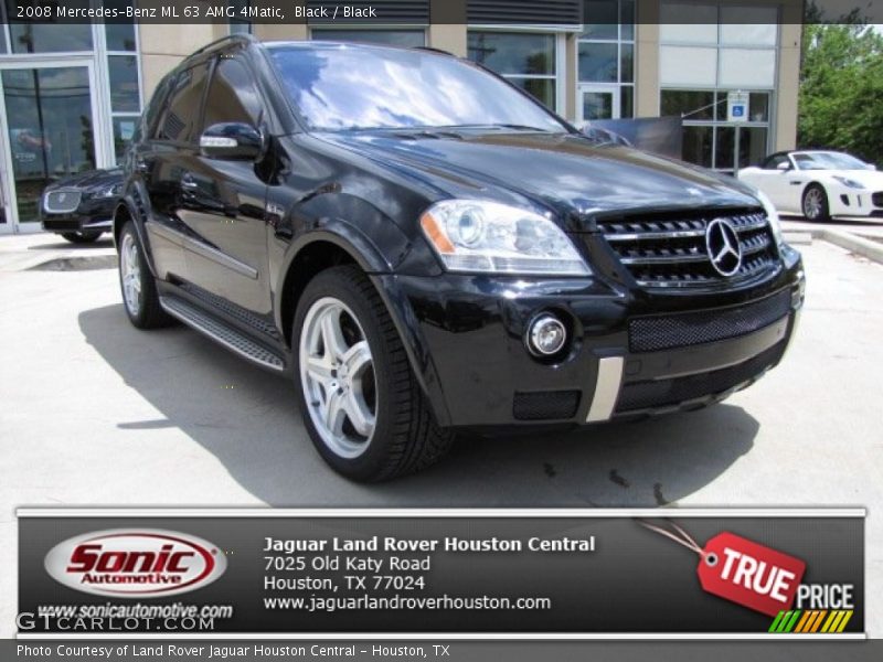 Black / Black 2008 Mercedes-Benz ML 63 AMG 4Matic