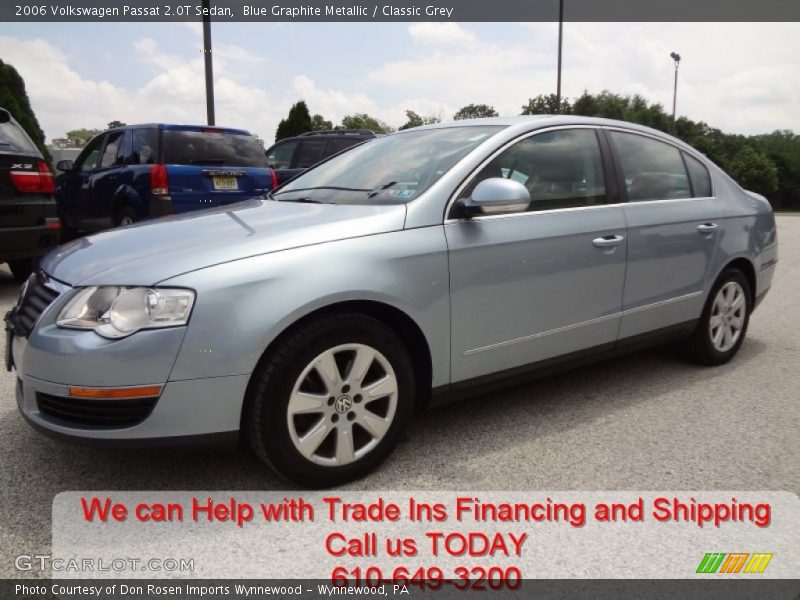 Blue Graphite Metallic / Classic Grey 2006 Volkswagen Passat 2.0T Sedan