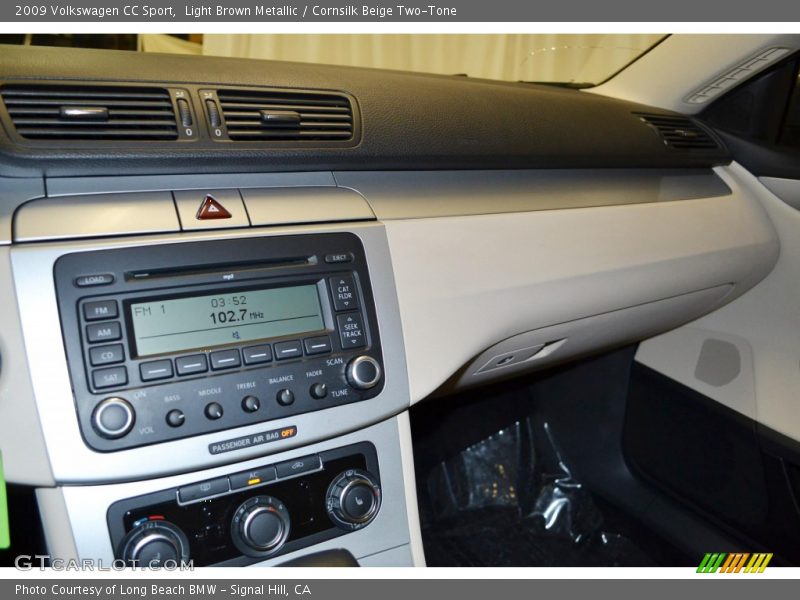 Light Brown Metallic / Cornsilk Beige Two-Tone 2009 Volkswagen CC Sport