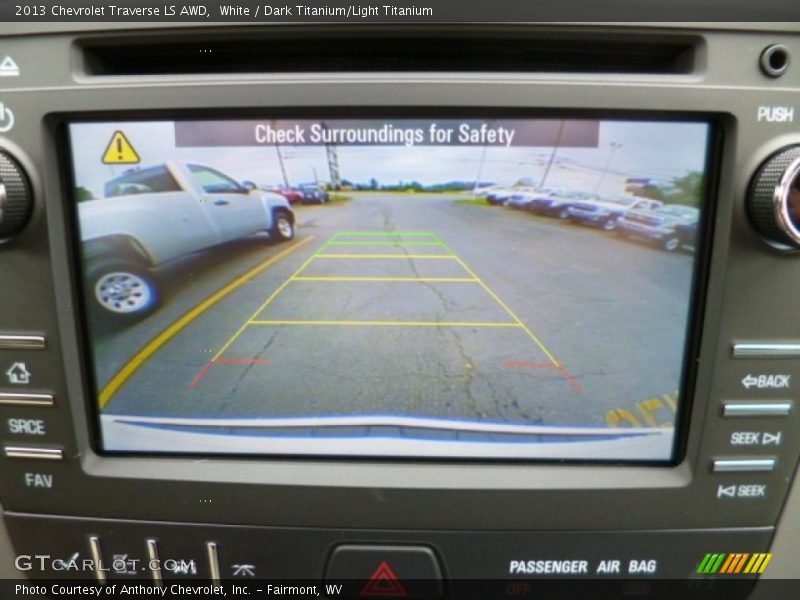 White / Dark Titanium/Light Titanium 2013 Chevrolet Traverse LS AWD