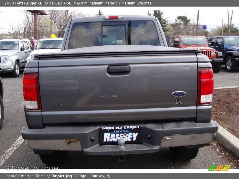 Medium Platinum Metallic / Medium Graphite 2000 Ford Ranger XLT SuperCab 4x4