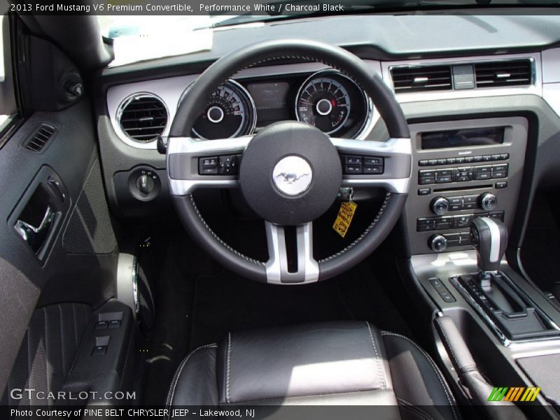 Performance White / Charcoal Black 2013 Ford Mustang V6 Premium Convertible