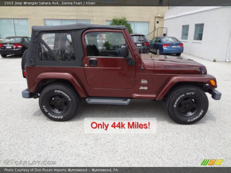 Sienna Pearl / Khaki 2003 Jeep Wrangler Sahara 4x4