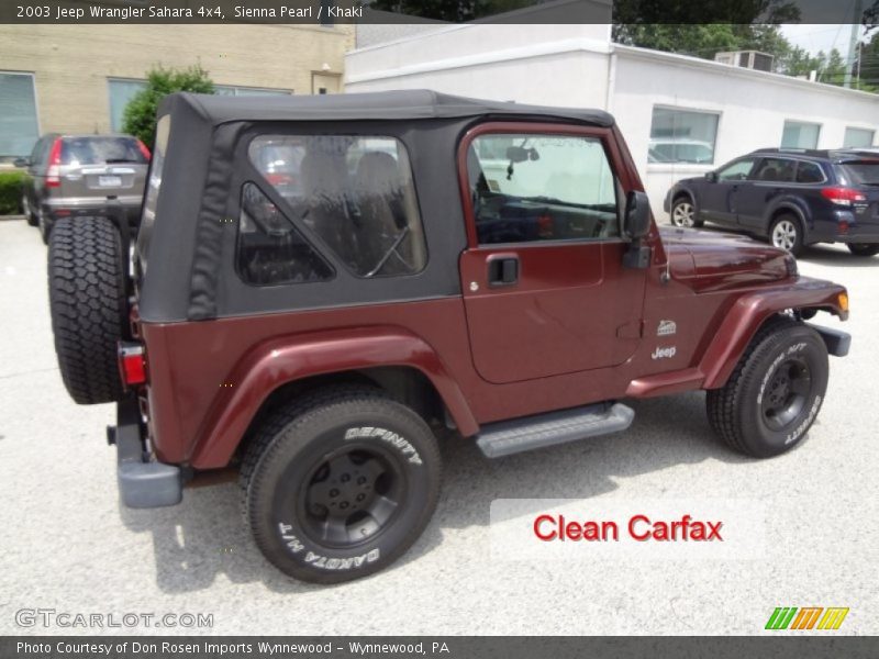 Sienna Pearl / Khaki 2003 Jeep Wrangler Sahara 4x4
