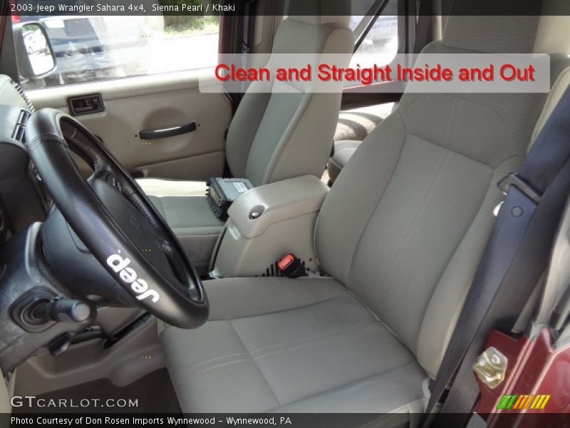 Sienna Pearl / Khaki 2003 Jeep Wrangler Sahara 4x4