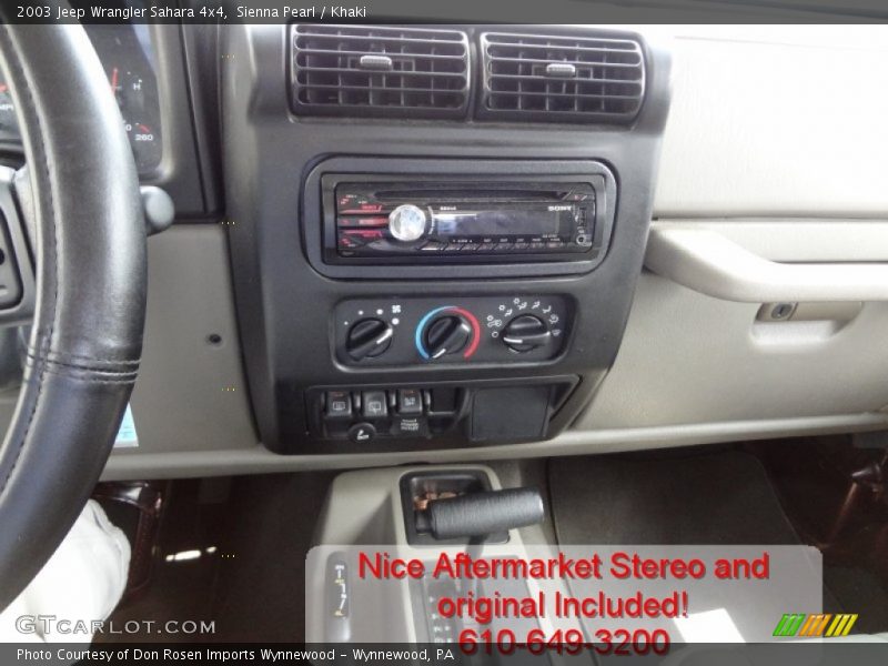 Sienna Pearl / Khaki 2003 Jeep Wrangler Sahara 4x4