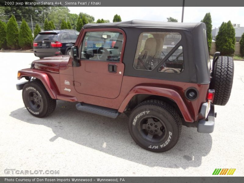 Sienna Pearl / Khaki 2003 Jeep Wrangler Sahara 4x4