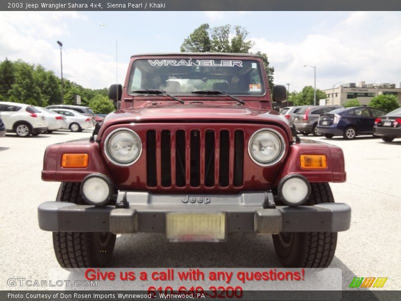 Sienna Pearl / Khaki 2003 Jeep Wrangler Sahara 4x4