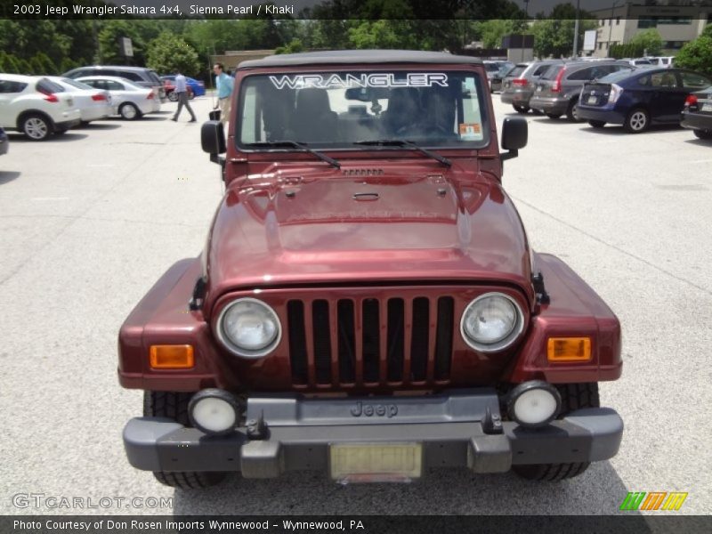 Sienna Pearl / Khaki 2003 Jeep Wrangler Sahara 4x4