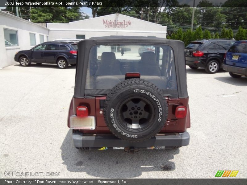 Sienna Pearl / Khaki 2003 Jeep Wrangler Sahara 4x4