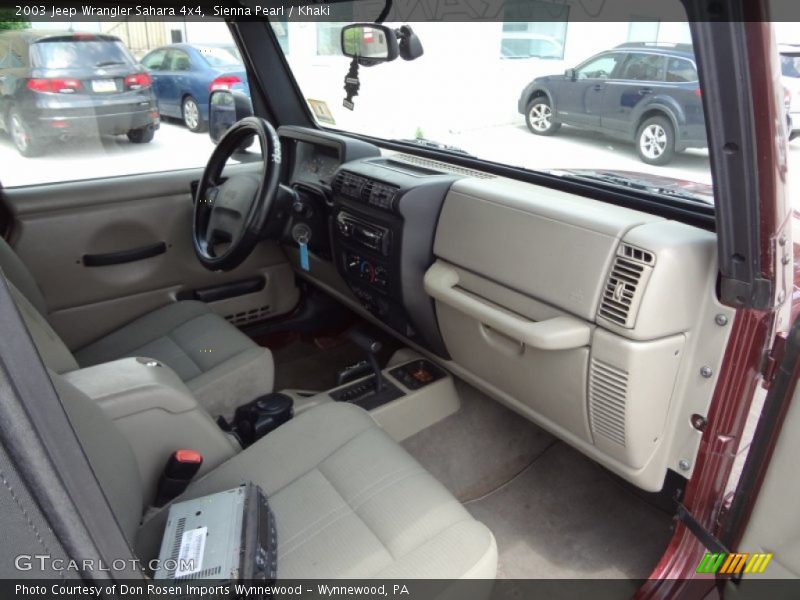 Sienna Pearl / Khaki 2003 Jeep Wrangler Sahara 4x4