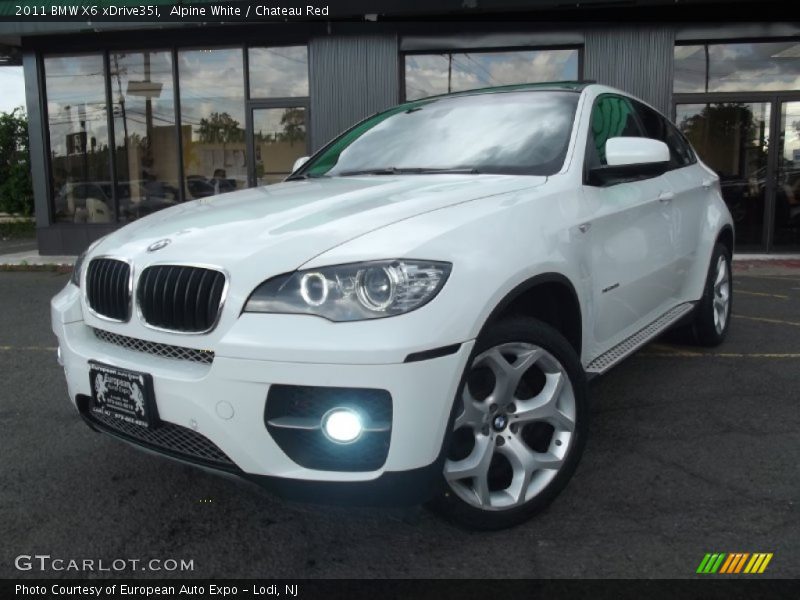 Alpine White / Chateau Red 2011 BMW X6 xDrive35i