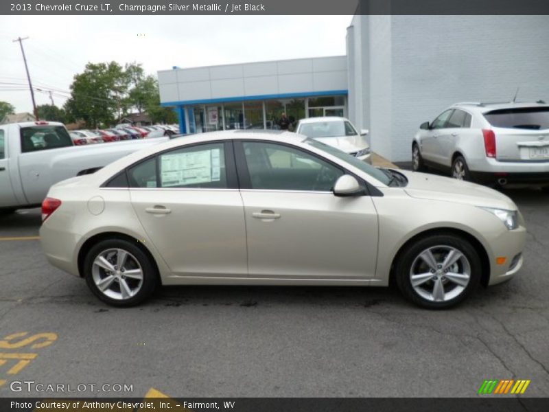 Champagne Silver Metallic / Jet Black 2013 Chevrolet Cruze LT