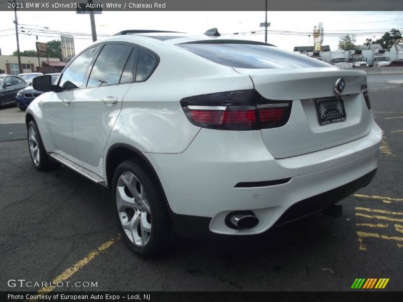 Alpine White / Chateau Red 2011 BMW X6 xDrive35i
