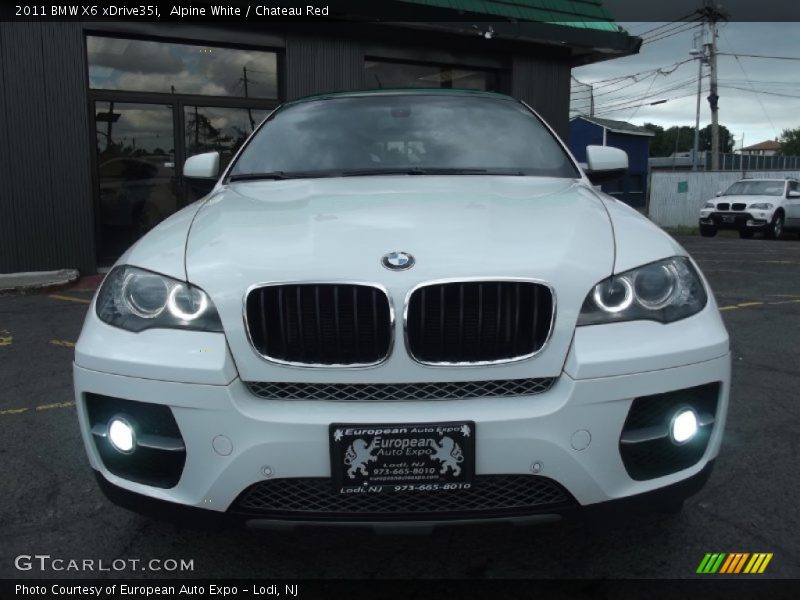 Alpine White / Chateau Red 2011 BMW X6 xDrive35i