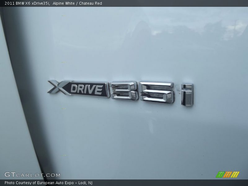 Alpine White / Chateau Red 2011 BMW X6 xDrive35i
