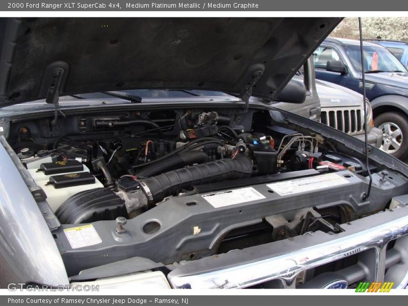 Medium Platinum Metallic / Medium Graphite 2000 Ford Ranger XLT SuperCab 4x4