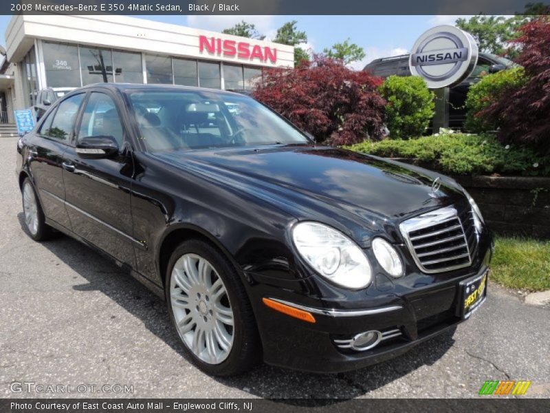 Black / Black 2008 Mercedes-Benz E 350 4Matic Sedan