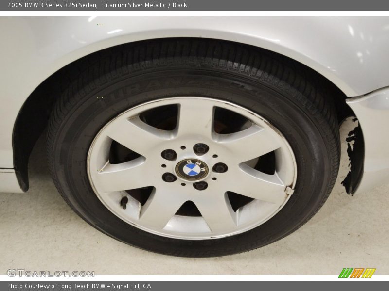 Titanium Silver Metallic / Black 2005 BMW 3 Series 325i Sedan