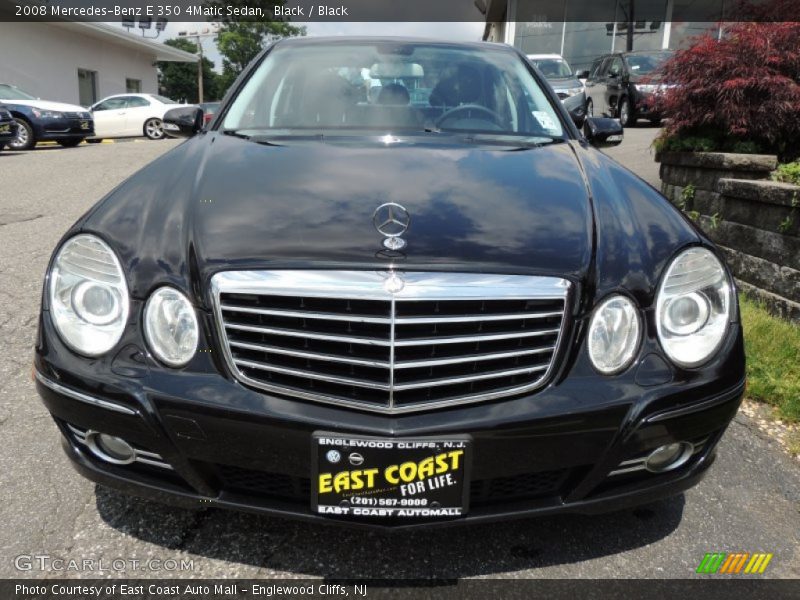 Black / Black 2008 Mercedes-Benz E 350 4Matic Sedan