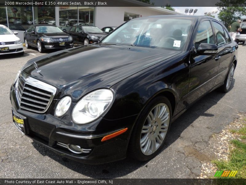 Black / Black 2008 Mercedes-Benz E 350 4Matic Sedan