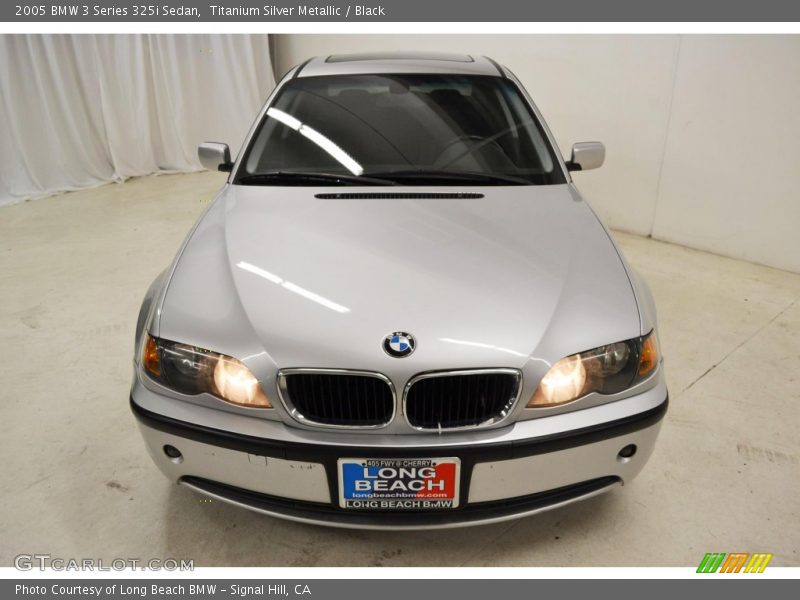 Titanium Silver Metallic / Black 2005 BMW 3 Series 325i Sedan