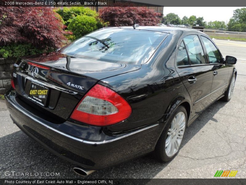 Black / Black 2008 Mercedes-Benz E 350 4Matic Sedan
