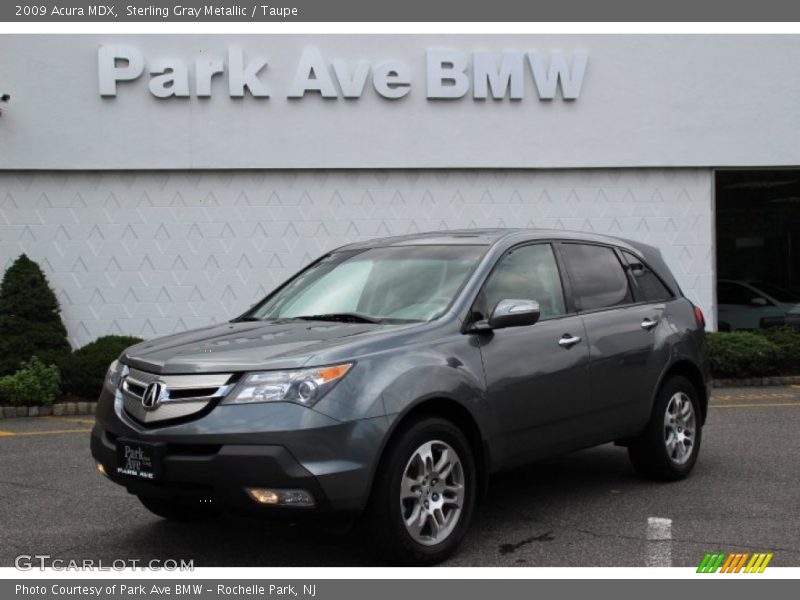 Sterling Gray Metallic / Taupe 2009 Acura MDX