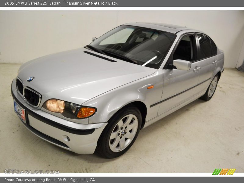 Titanium Silver Metallic / Black 2005 BMW 3 Series 325i Sedan