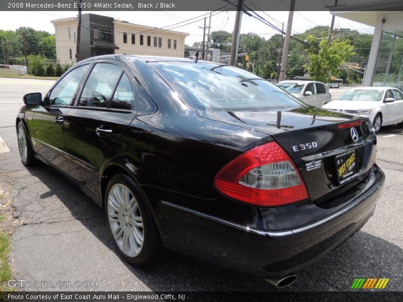 Black / Black 2008 Mercedes-Benz E 350 4Matic Sedan