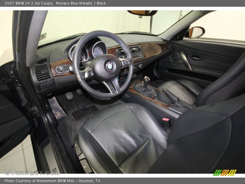 Black Interior - 2007 Z4 3.0si Coupe 