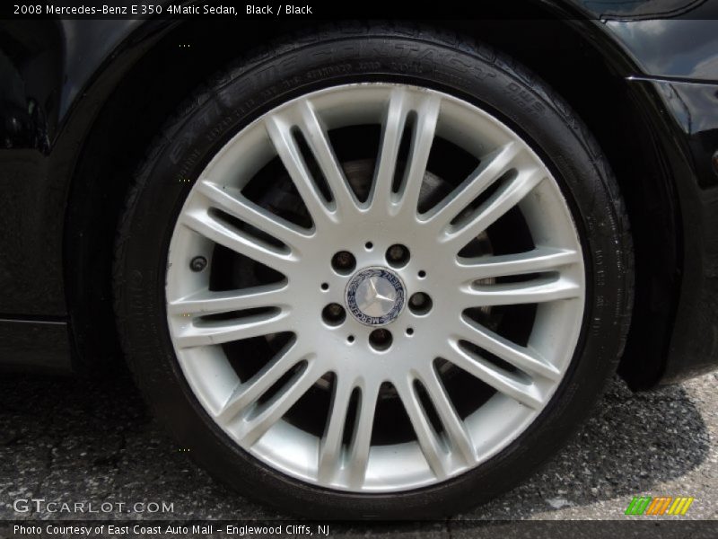 Black / Black 2008 Mercedes-Benz E 350 4Matic Sedan