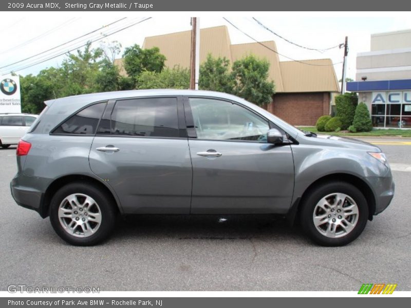 Sterling Gray Metallic / Taupe 2009 Acura MDX