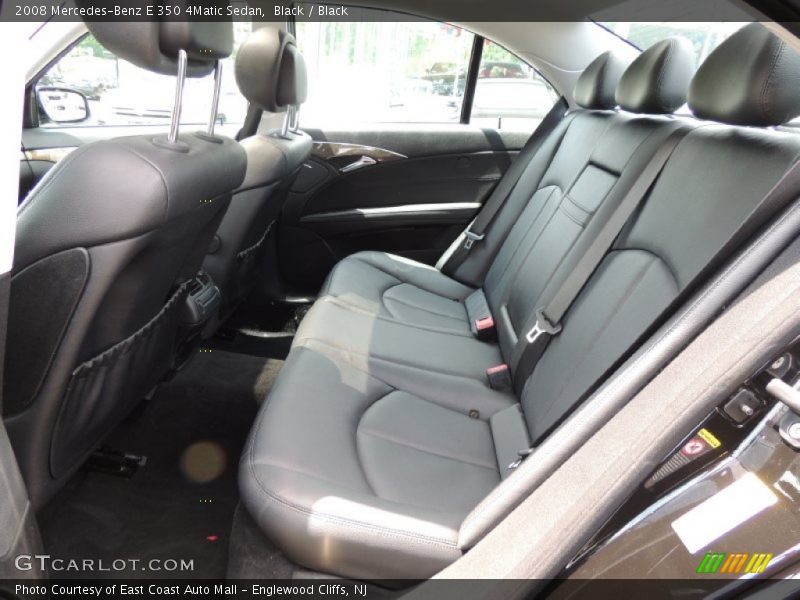 Black / Black 2008 Mercedes-Benz E 350 4Matic Sedan