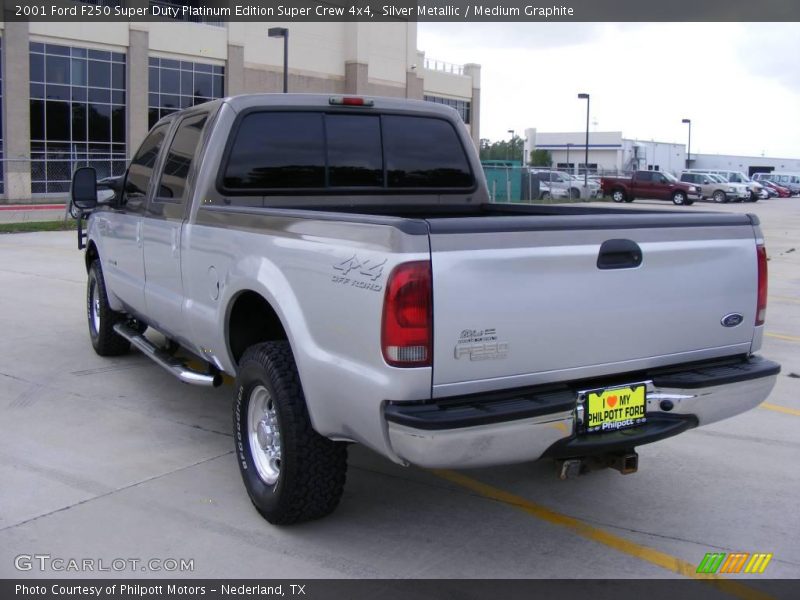 Silver Metallic / Medium Graphite 2001 Ford F250 Super Duty Platinum Edition Super Crew 4x4