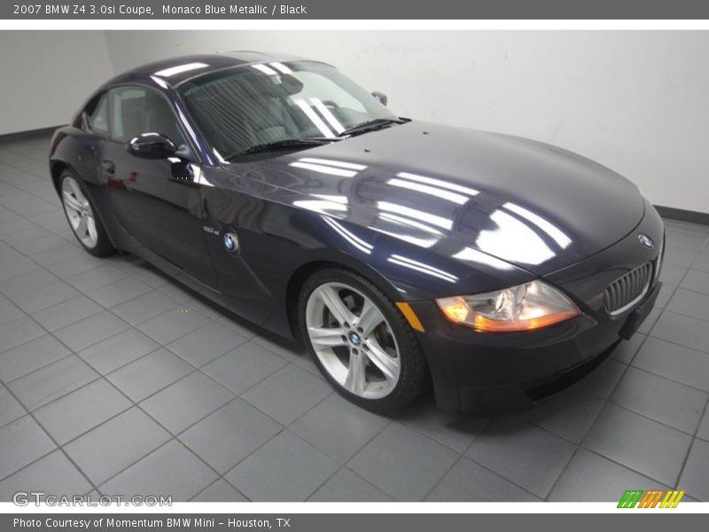 Monaco Blue Metallic / Black 2007 BMW Z4 3.0si Coupe