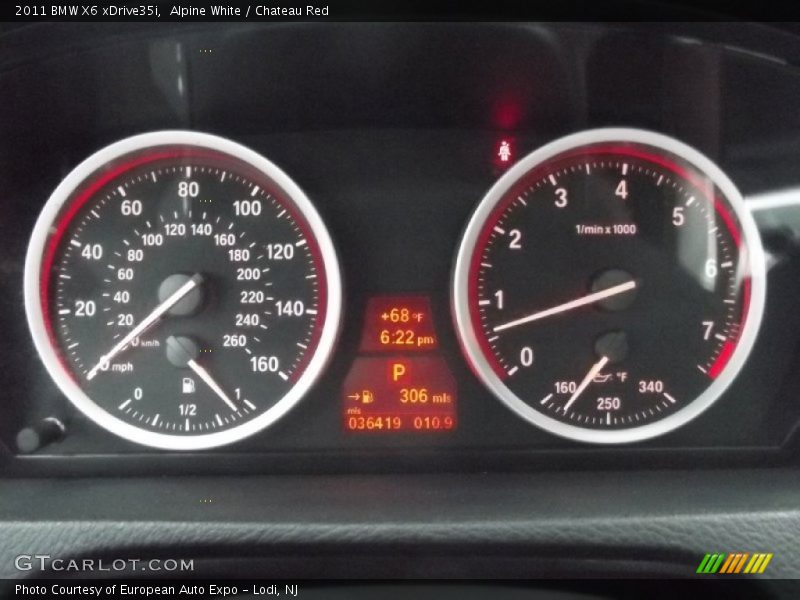 Alpine White / Chateau Red 2011 BMW X6 xDrive35i