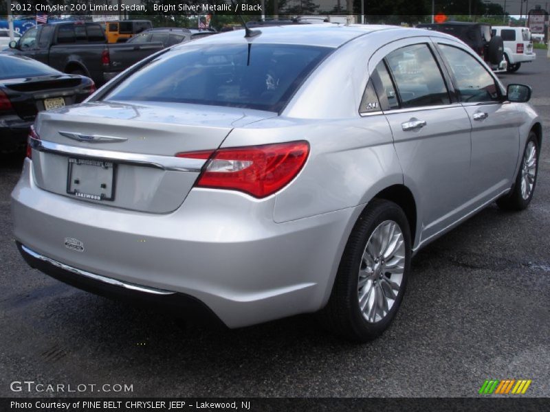 Bright Silver Metallic / Black 2012 Chrysler 200 Limited Sedan