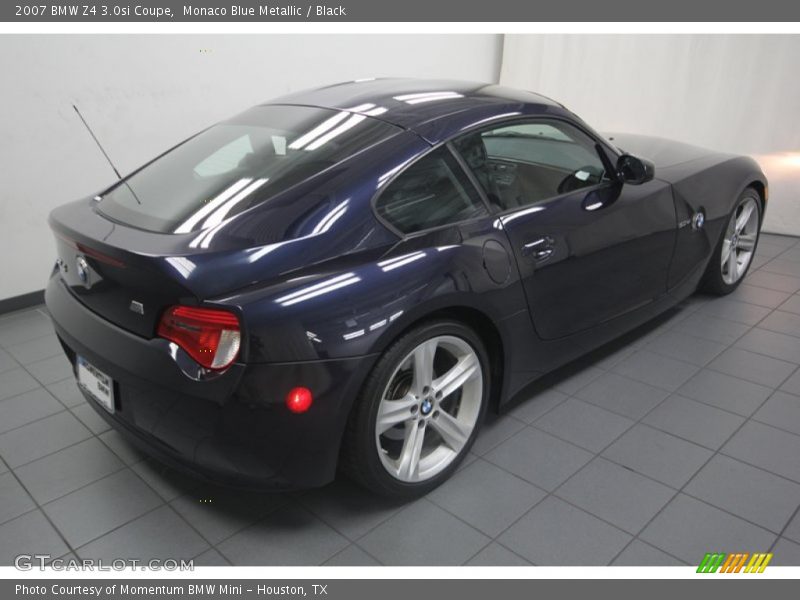 Monaco Blue Metallic / Black 2007 BMW Z4 3.0si Coupe