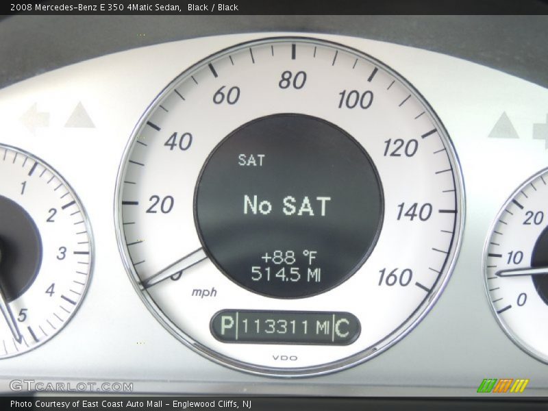 Black / Black 2008 Mercedes-Benz E 350 4Matic Sedan