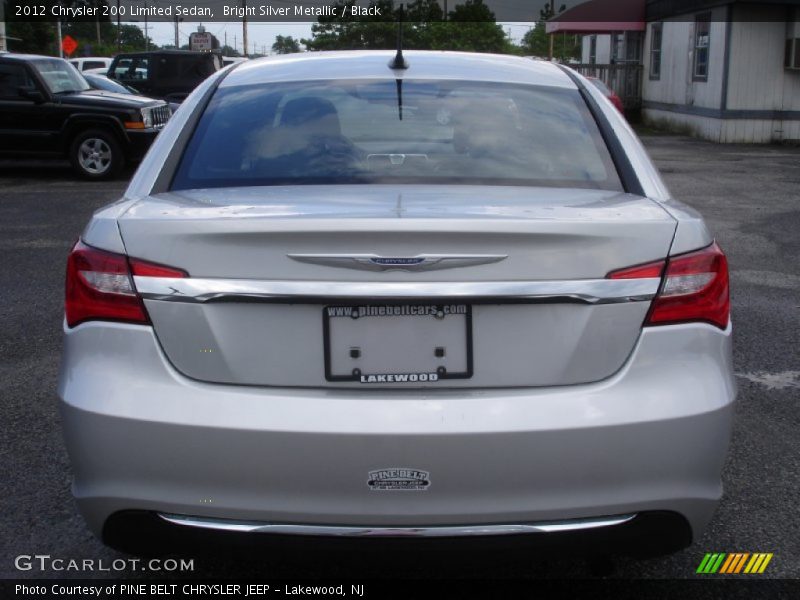 Bright Silver Metallic / Black 2012 Chrysler 200 Limited Sedan
