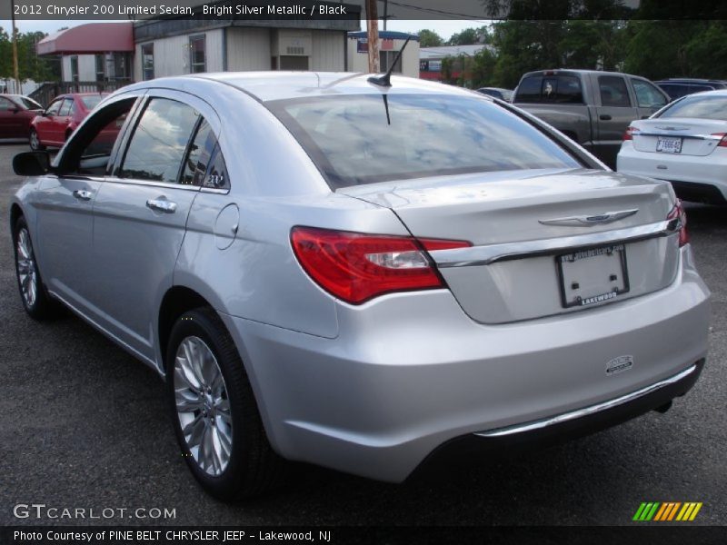 Bright Silver Metallic / Black 2012 Chrysler 200 Limited Sedan