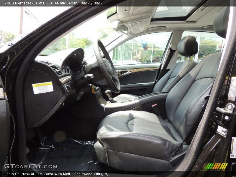 Black / Black 2008 Mercedes-Benz E 350 4Matic Sedan