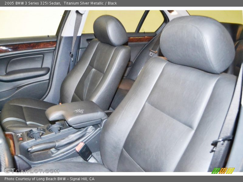 Titanium Silver Metallic / Black 2005 BMW 3 Series 325i Sedan