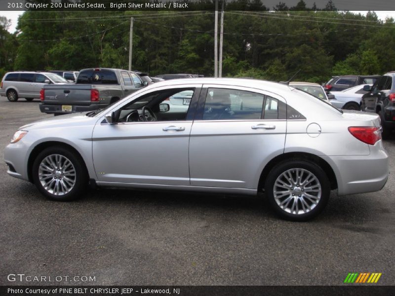 Bright Silver Metallic / Black 2012 Chrysler 200 Limited Sedan