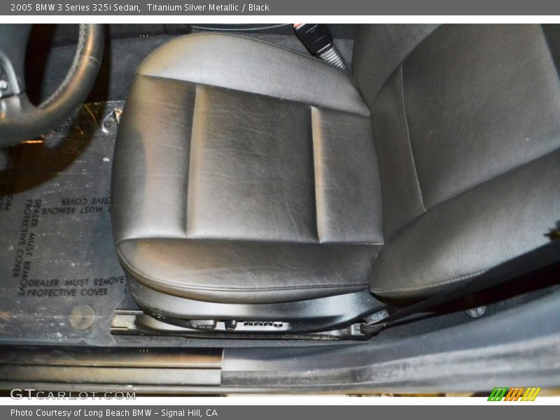 Titanium Silver Metallic / Black 2005 BMW 3 Series 325i Sedan