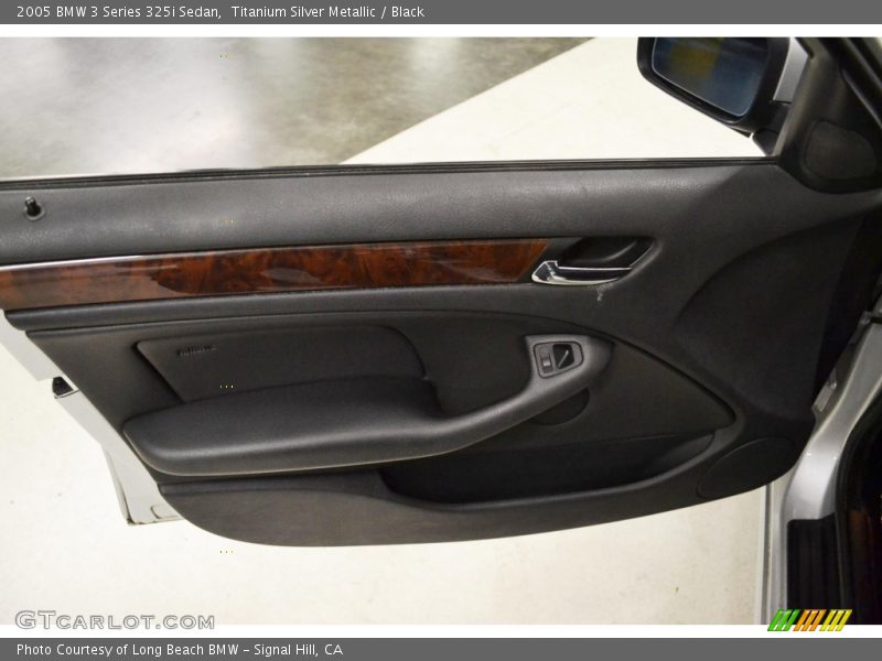 Titanium Silver Metallic / Black 2005 BMW 3 Series 325i Sedan